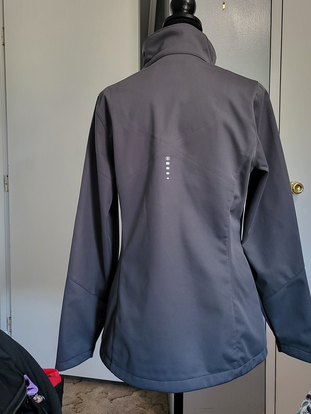 Women's Gray Soft-Shell Jacket - Performance Fit - Picture 2 of 4